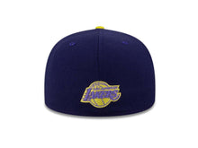 Load image into Gallery viewer, Los Angeles Lakers New Era 59FIFTY 5950 NBA Fitted Cap Hat Purple/ Dark Purple Crown Purple Visor Team Color Logo
