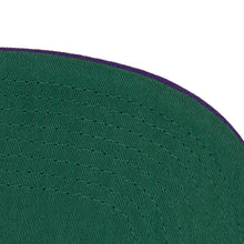 Load image into Gallery viewer, Utah Jazz Mitchell &amp; Ness NBA Paintbrush Snapback Cap Hat Sky Blue/White Crown Purple Visor Team Color Logo
