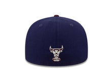 Load image into Gallery viewer, Chicago Bulls New Era 59FIFTY 5950 NBA Fitted Cap Hat Navy Crown Maroon Visor Maroon/Navy/White Logo
