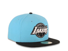 Load image into Gallery viewer, Los Angeles Lakers New Era NBA 59FIFTY 5950 Fitted Cap Hat Blue Crown Black Visor White/Black Logo
