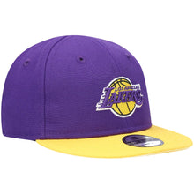 Load image into Gallery viewer, (Infant) Los Angeles Lakers New Era NBA 9FIFTY 950 Snapback Cap Hat Purple Crown Yellow Visor Team Color Logo (My 1st First)
