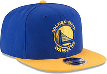 Load image into Gallery viewer, Golden State Warriors New Era NBA 9FIFTY 950 Snapback Cap Hat Royal Blue Crown Yellow Visor Team Color Logo
