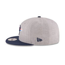 Load image into Gallery viewer, Oklahoma City Thunder New Era NBA 9FIFTY 950 Snapback Cap Hat Gray Crown Navy Visor Team Color Logo 
