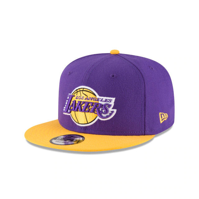 Los Angeles Lakers New Era NBA 9FIFTY 950 Snapback Cap Hat Purple Crown Yellow Visor Team Color Logo