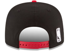 Load image into Gallery viewer, Chicago Bulls New Era NBA 9FIFTY 950 Original Fit Snapback Cap Hat Black Crown Red Visor Team Color Logo
