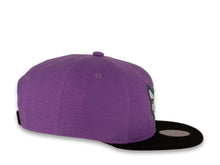 Load image into Gallery viewer, Mitchell &amp; Ness Snapback Charlotte Hornets Light Purple Crown Black Visor Pink UV Easter
