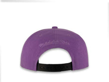 Load image into Gallery viewer, Mitchell &amp; Ness Snapback Charlotte Hornets Light Purple Crown Black Visor Pink UV Easter

