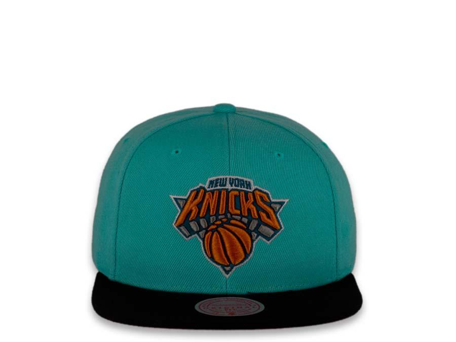 New York Knicks Mitchell & Ness Snapback Blue Crown Black Visor