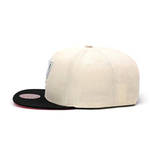 Load image into Gallery viewer, San Antonio Spurs Mitchell &amp; Ness NBA Easter Snapback Cap Hat Off White Crown Black Visor Team Color Logo Pink UV
