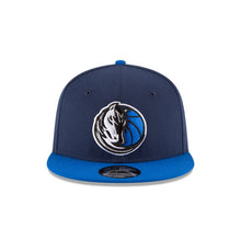 Load image into Gallery viewer, Dallas Mavericks New Era NBA 9FIFTY 950 Snapback Cap Hat Navy Crown Royal Visor Team Color Logo 
