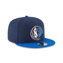 Load image into Gallery viewer, Dallas Mavericks New Era NBA 9FIFTY 950 Snapback Cap Hat Navy Crown Royal Visor Team Color Logo 
