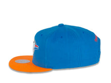 Load image into Gallery viewer, Oklahoma City Thunder Mitchell &amp; Ness NBA Snapback Cap Hat Blue Crown Orange Visor Team Color Logo

