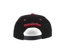 Load image into Gallery viewer, Philadelphia 76ers Mitchell &amp; Ness NBA Snapback Cap Hat Black Crown Pink Visor Teal/Black/Pink Logo (Santa Ana)
