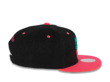 Load image into Gallery viewer, Sacramento Kings Mitchell &amp; Ness NBA Snapback Cap Hat Black Crown Pink Visor Teal/Pink/Black Logo (Santa Ana)
