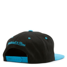 Load image into Gallery viewer, Utah Jazz Mitchell &amp; Ness NBA Reload Snapback Cap Hat Black Crown Sky Blue Visor Team Color Logo Purple UV
