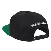 Load image into Gallery viewer, Chicago Bulls Mitchell &amp; Ness NBA Reload 2.0 Snapback Cap Hat Black Crown Green Visor Team Color Logo
