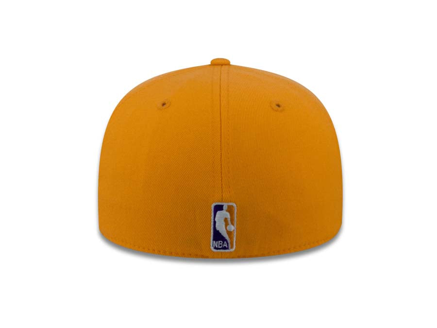 Los Angeles Lakers Adidas NBA Flat Visor Flexfit Cap Hat Yellow