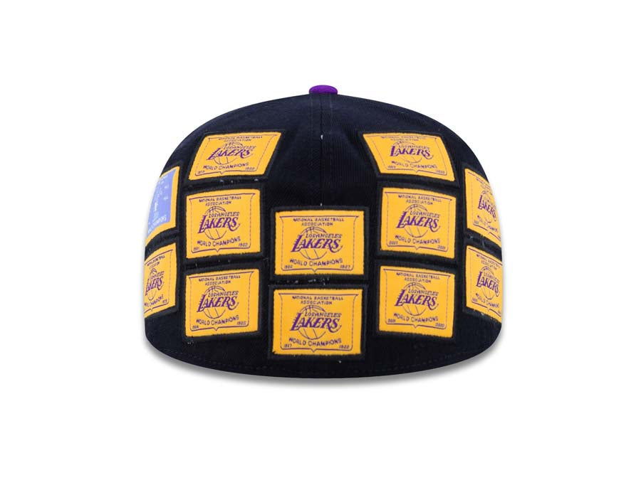 Los Angeles Lakers Adidas NBA Flat Visor Flexfit Cap Hat Black/Purple –  Capland