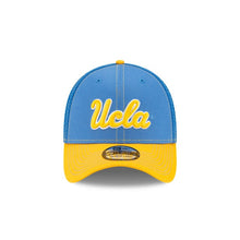 Load image into Gallery viewer, UCLA Bruins New Era NCAA 59FIFTY 5950 Mesh Trucker Fitted Cap Hat Sky Blue Crown Yellow Visor Yellow/White Logo 
