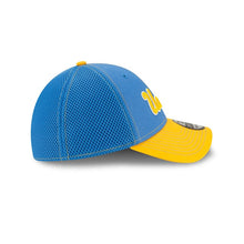 Load image into Gallery viewer, UCLA Bruins New Era NCAA 59FIFTY 5950 Mesh Trucker Fitted Cap Hat Sky Blue Crown Yellow Visor Yellow/White Logo 
