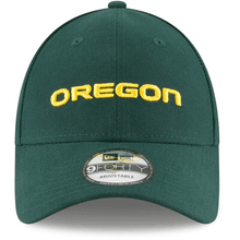 Load image into Gallery viewer, Oregon Ducks New Era NCAA 9FORTY 940 Adjustable Cap Hat Green Crown/Visor Yellow Block Logo
