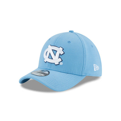 North Carolina Tar Heels New Era NCAA 39THIRTY 3930 Flexfit Cap Hat Sky Blue Crown/Visor White/Navy Logo