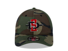 Load image into Gallery viewer, San Diego State Aztecs New Era College 9FORTY 940 Adjustable Cap Hat Camo Crown/Visor Team Color Logo
