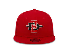 Load image into Gallery viewer, (Youth) San Diego State Aztecs New Era College 9FIFTY 950 Snapback Cap Hat Red Crown/Visor Team Color Logo
