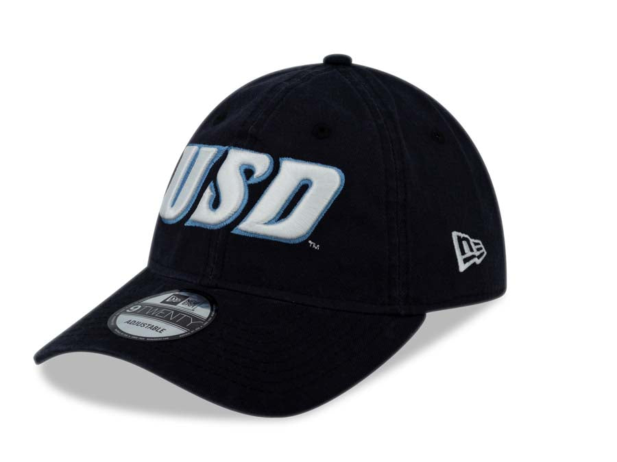 University of San Diego Toreros New Era College 9TWENTY 920 Adjustable Cap Hat Navy Crown/Visor Team Color Logo