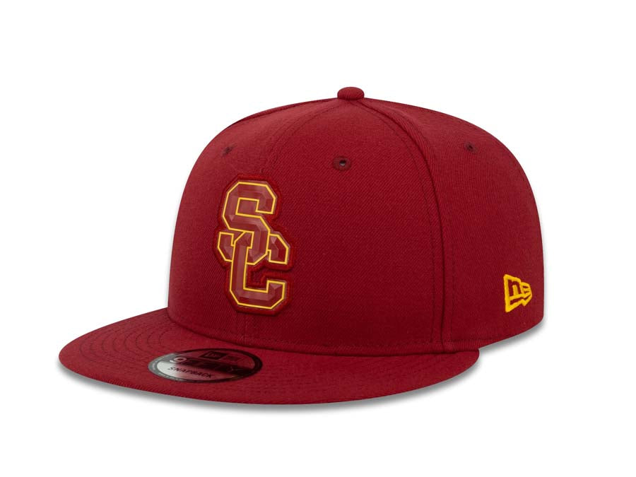 USC Trojans New Era NCAA 9FIFTY 950 Snapback Cap Hat Maroon Crown/Visor Team Color 