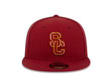 Load image into Gallery viewer, USC Trojans New Era NCAA 9FIFTY 950 Snapback Cap Hat Maroon Crown/Visor Team Color &quot;SC&quot; Logo
