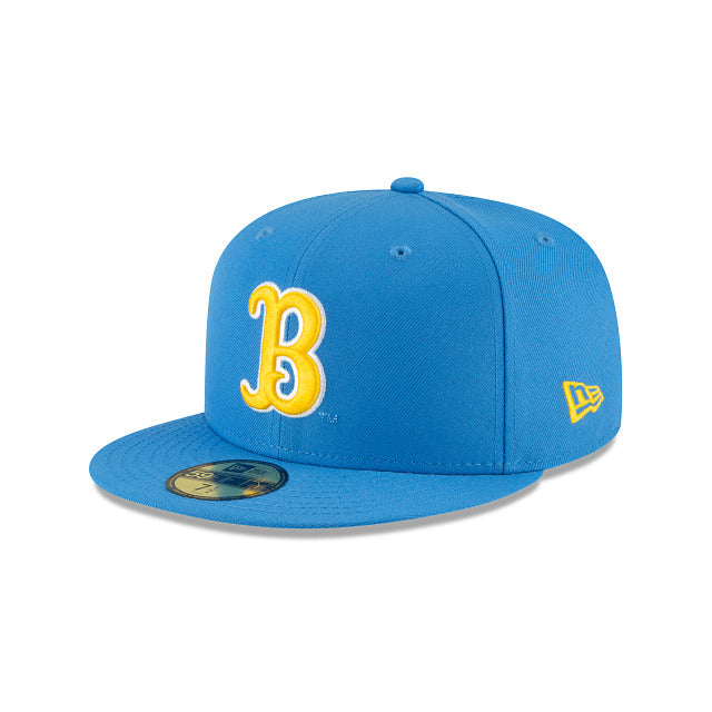 UCLA Bruins New Era NCAA 59FIFTY 5950 Fitted Cap Hat Sky Blue Crown/Visor Team Color Logo