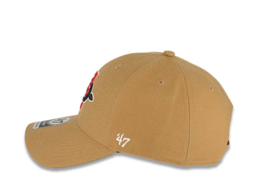 Desert Cactus Western Michigan University Broncos Baseball Hat - Adjustable Leather Strap, Embroidered, Pigment Dyed Brown