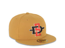Load image into Gallery viewer, San Diego State Aztecs New Era NCAA 59FIFTY 5950 Fitted Cap Hat Tan Crown/Visor Team Color Logo Gray UV
