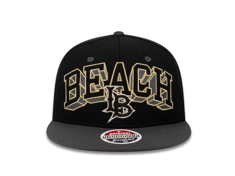 Long Beach 49ers Zephyr NCAA Snapback Cap Hat Black Crown