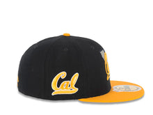 Load image into Gallery viewer, Cal Golden Bears New Era NCAA 59FIFTY 5950 Fitted Cap Hat Navy Blue Crown Yellow Visor Team Color Logo with California State Map (Logo State)
