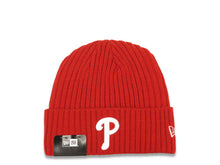 Load image into Gallery viewer, Philadelphia Phillies New Era MLB Cuffed Knit Beanie Hat Red Crown/Cuff Team Color Logo
