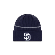 Load image into Gallery viewer, San Diego Padres New Era MLB Cuffed Knit Navy Team Color Logo 
