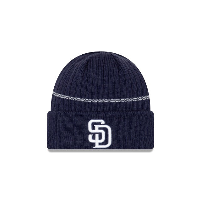 San Diego Padres New Era MLB Cuffed Knit Navy Team Color Logo 