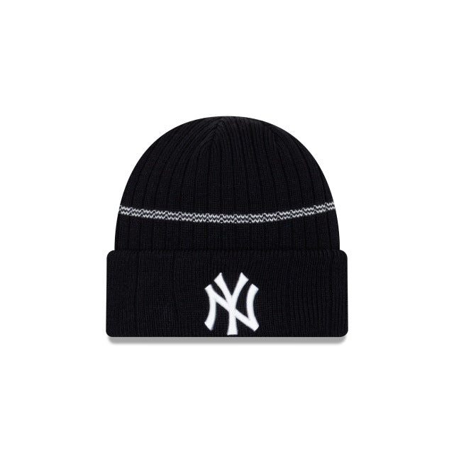 New York Yankees New Era MLB Cuffed Knit Beanie Navy Team Color Logo 