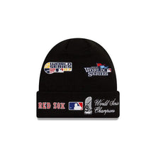 Load image into Gallery viewer, Boston Red Sox New Era MLB Cuffed Knit Beanie Black Team Color Logo (World Series Champions)
