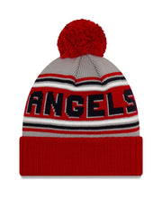 Load image into Gallery viewer, Los Angeles Anaheim Angels New Era MLB Cuffed Pom Knit Gray/Red Team Color Logo 
