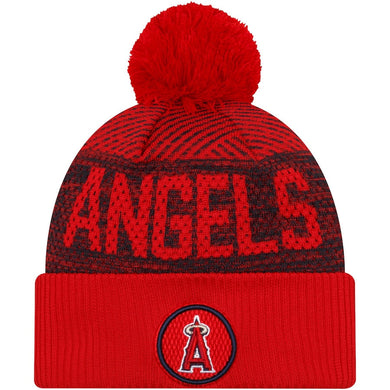Los Angeles Anaheim Angels New Era MLB 2022 Cuffed Knit Beanie Hat Navy/Red Crown Visor Team Color Logo (Sport Knit)