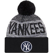 Load image into Gallery viewer, New York Yankees New Era MLB 2022 Cuffed Knit Beanie Hat Gray/Navy Crown/Visor Team Color Logo (Sport Knit)
