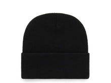 Load image into Gallery viewer, New York Yankees &#39;47 MLB Cuffed Knit Beanie Hat Black Crown/Cuff White Logo
