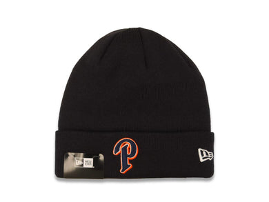 San Diego Padres New Era MLB Cuffed Knit Hat Navy Crown/Cuff Navy//White/Orange P Logo (Solid Color Knit)