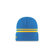 Load image into Gallery viewer, Los Angeles Chargers New Era NFL Cuffed Knit Beanie Sky Blue/Yellow Team Color Logo 
