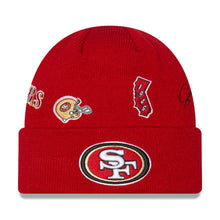 Load image into Gallery viewer, San Francisco 49ers New Era NFL Cuffed Knit Beanie Hat Red Crown/Visor Team Color Logo (Identity)
