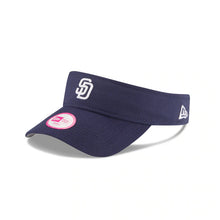 Load image into Gallery viewer, (Women) San Diego Padres New Era MLB Navy Crown/Visor Team Color Logo Visor
