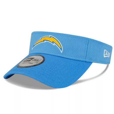 Los Angeles Chargers New Era NFL 2022 Sideline Adjustable Visor Light Sky Blue Crown Sky Blue Visor Team Color Logo (2-Tone)